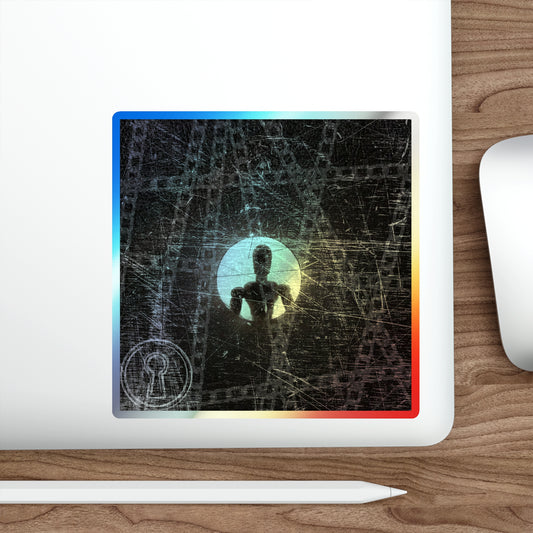 A Holographic Die-cut Sticker