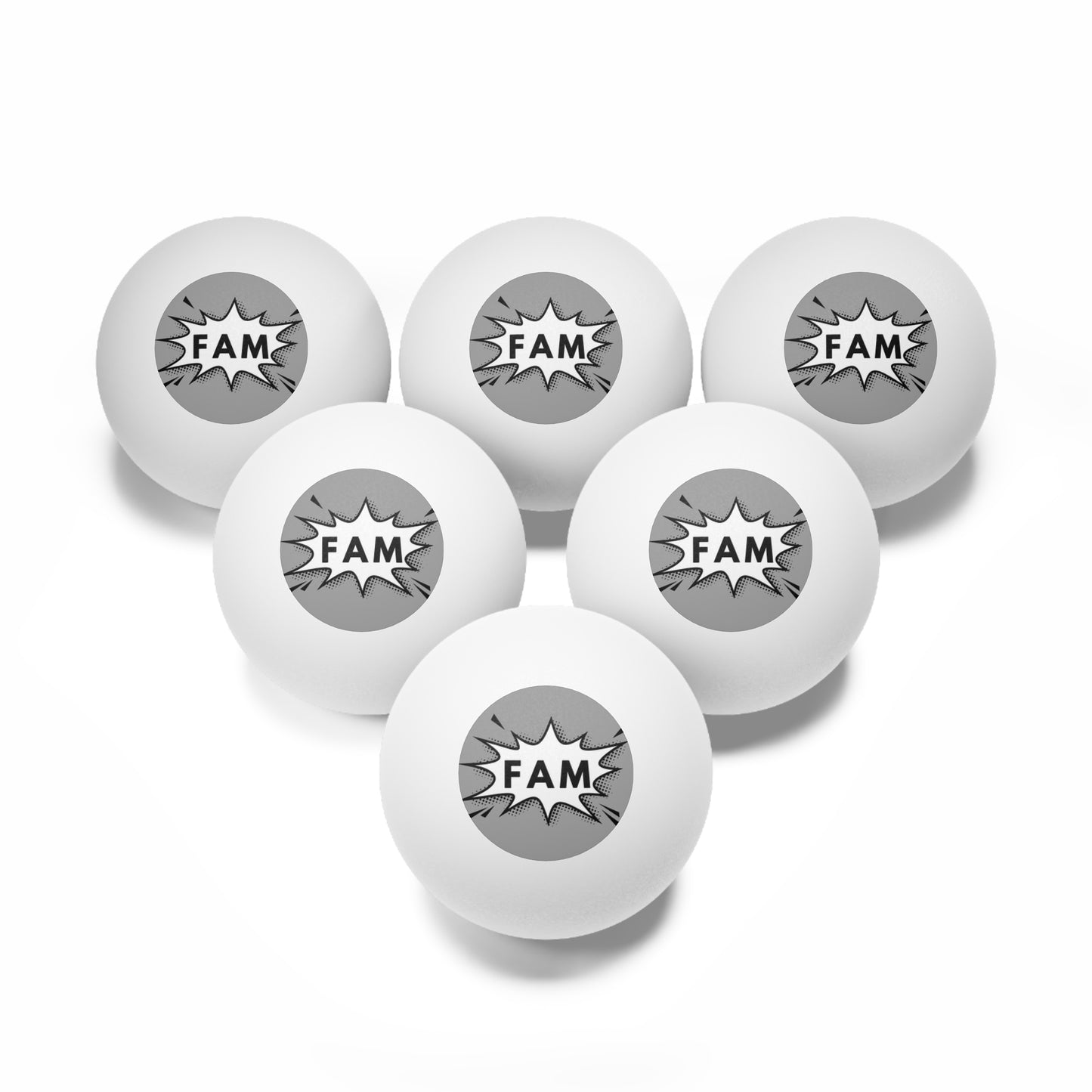 Ping Pong Ballz, 6 pcs