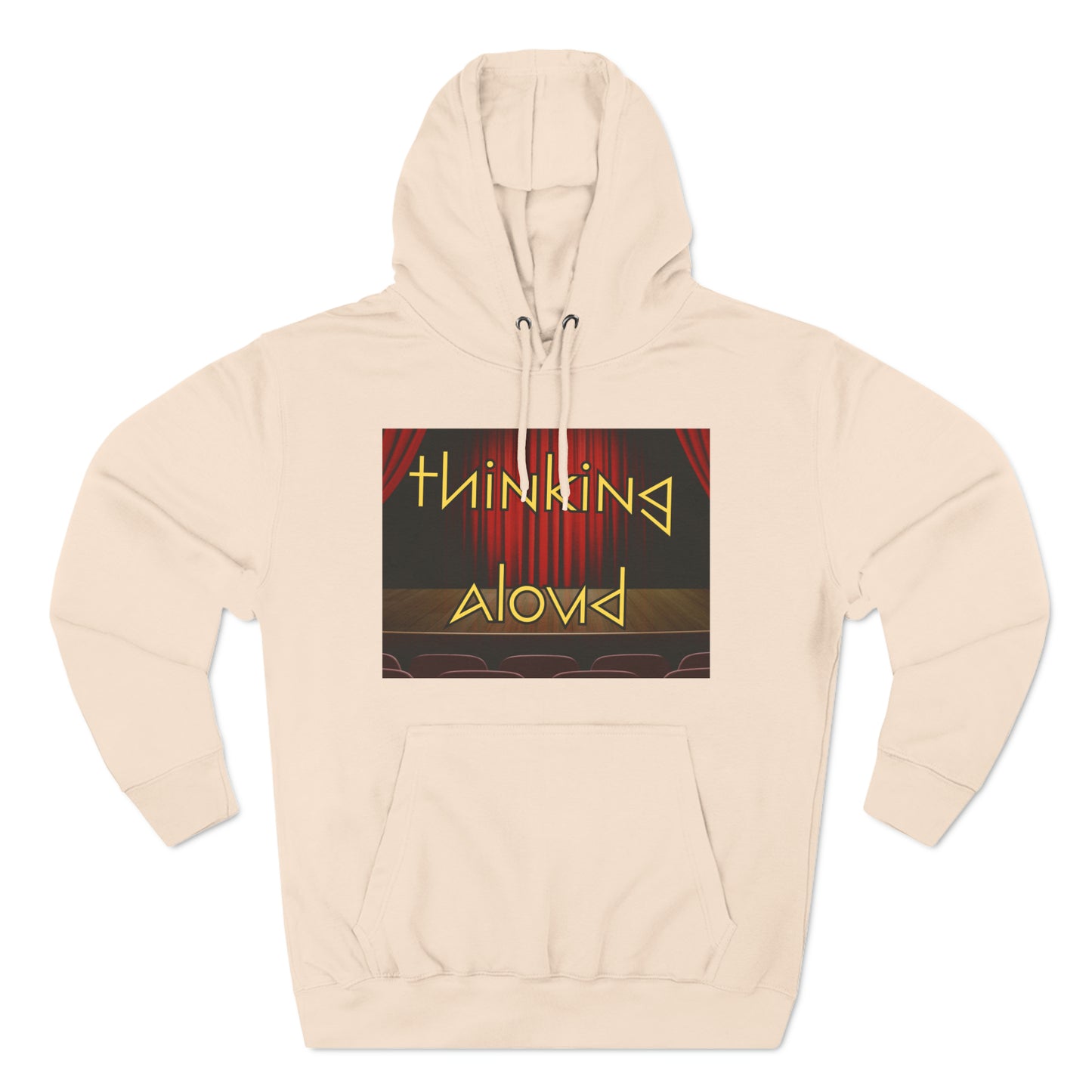 Three-Panel Fleece Hoodie