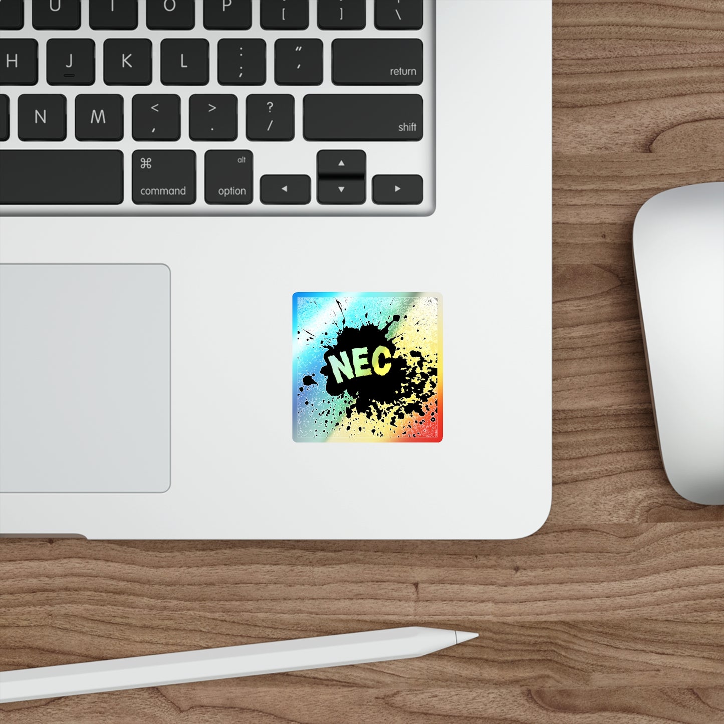 NEC Holographic Die-cut Stickers