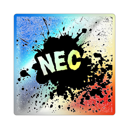 NEC Holographic Die-cut Stickers