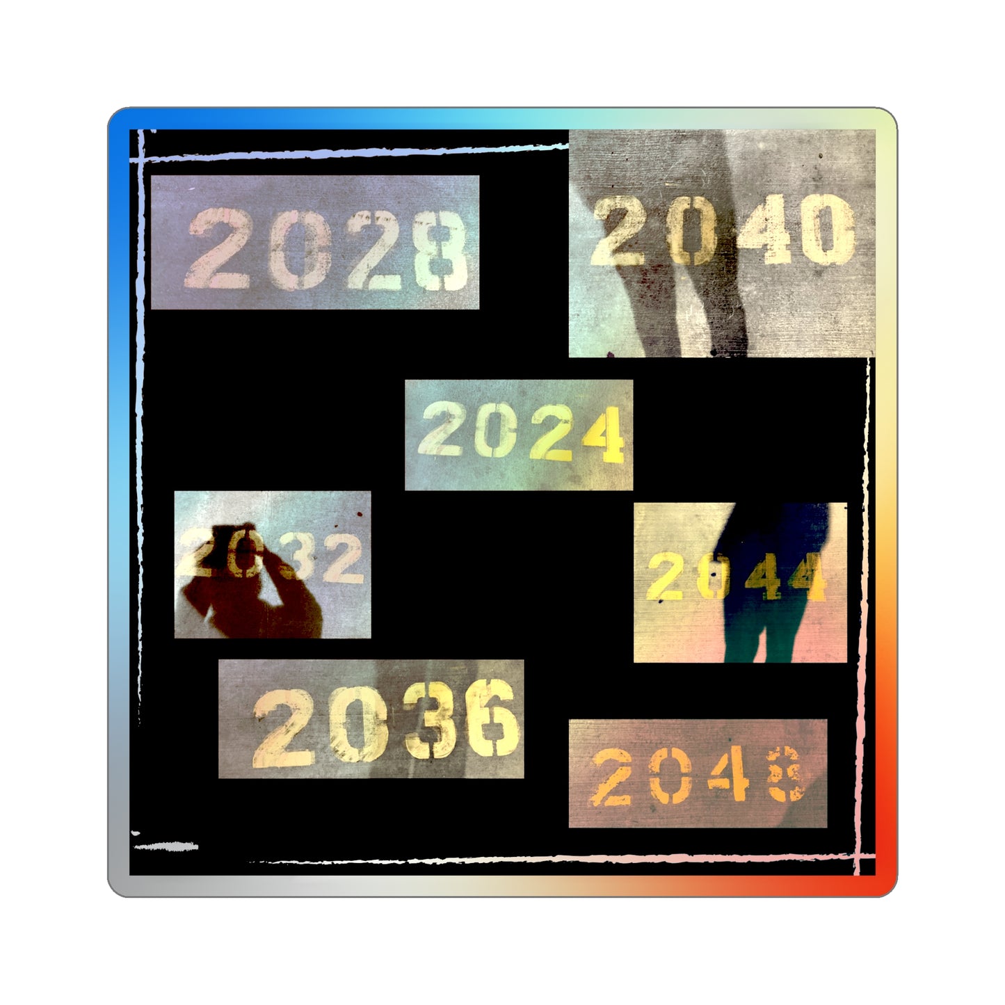 2048 Holographic Die-cut Stickers