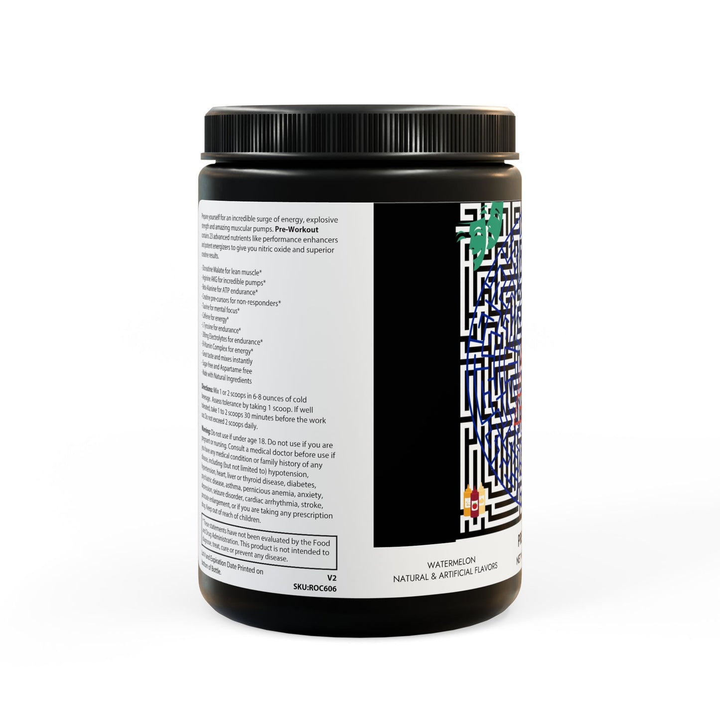 Watermelon Pre-Workout Supplement (300g, 10.58oz)