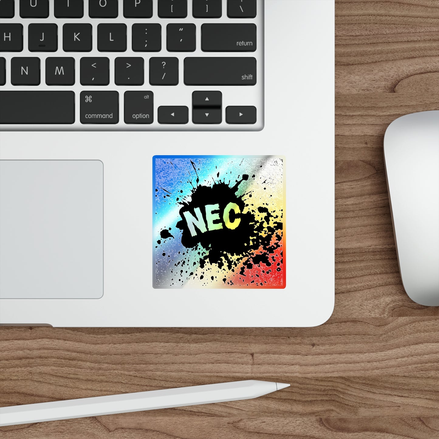 NEC Holographic Die-cut Stickers