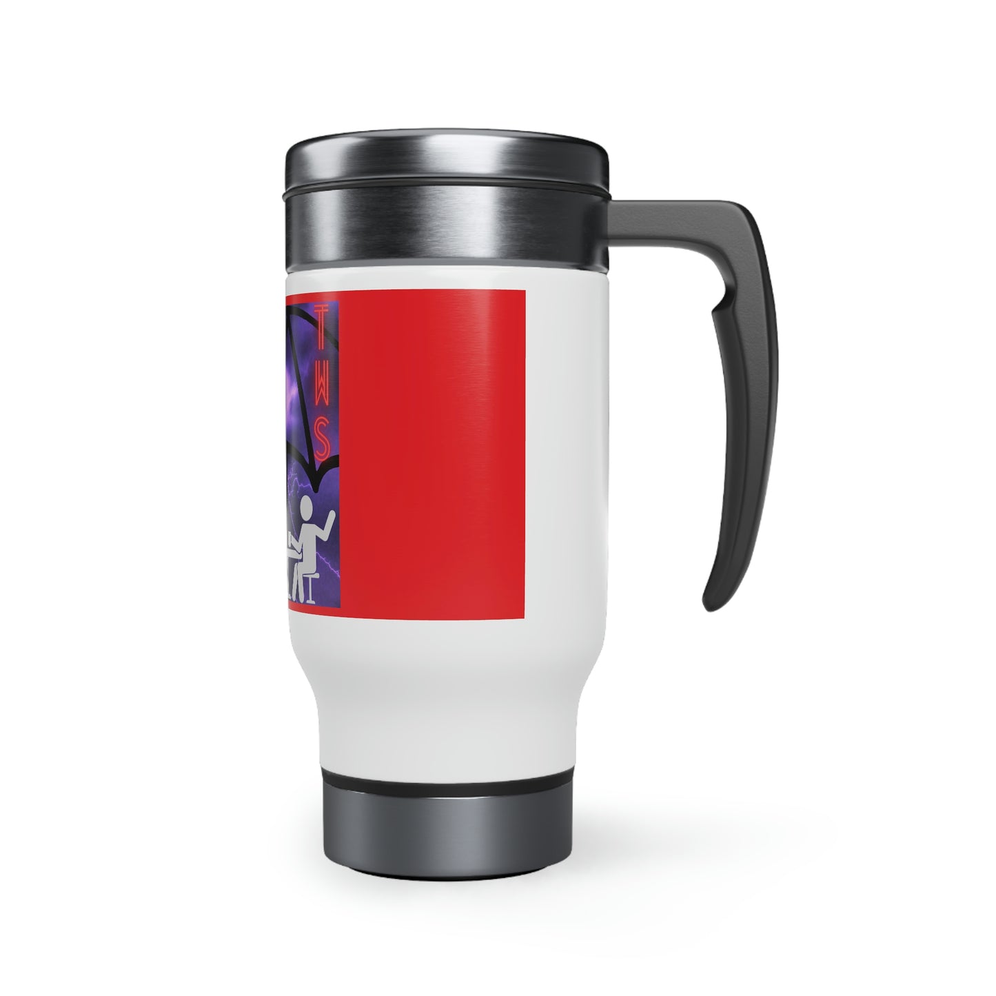 TWS Travel Mug (Steel, 14oz, w/ Handle)